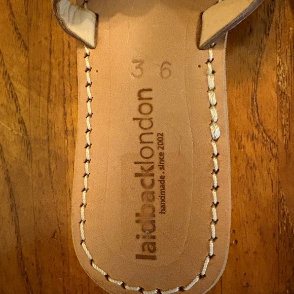 Laidback London Handmade Leather Beaded Sandals Women’s Size 36 (US 5–5.5) NWOT! - Picture 2 of 10